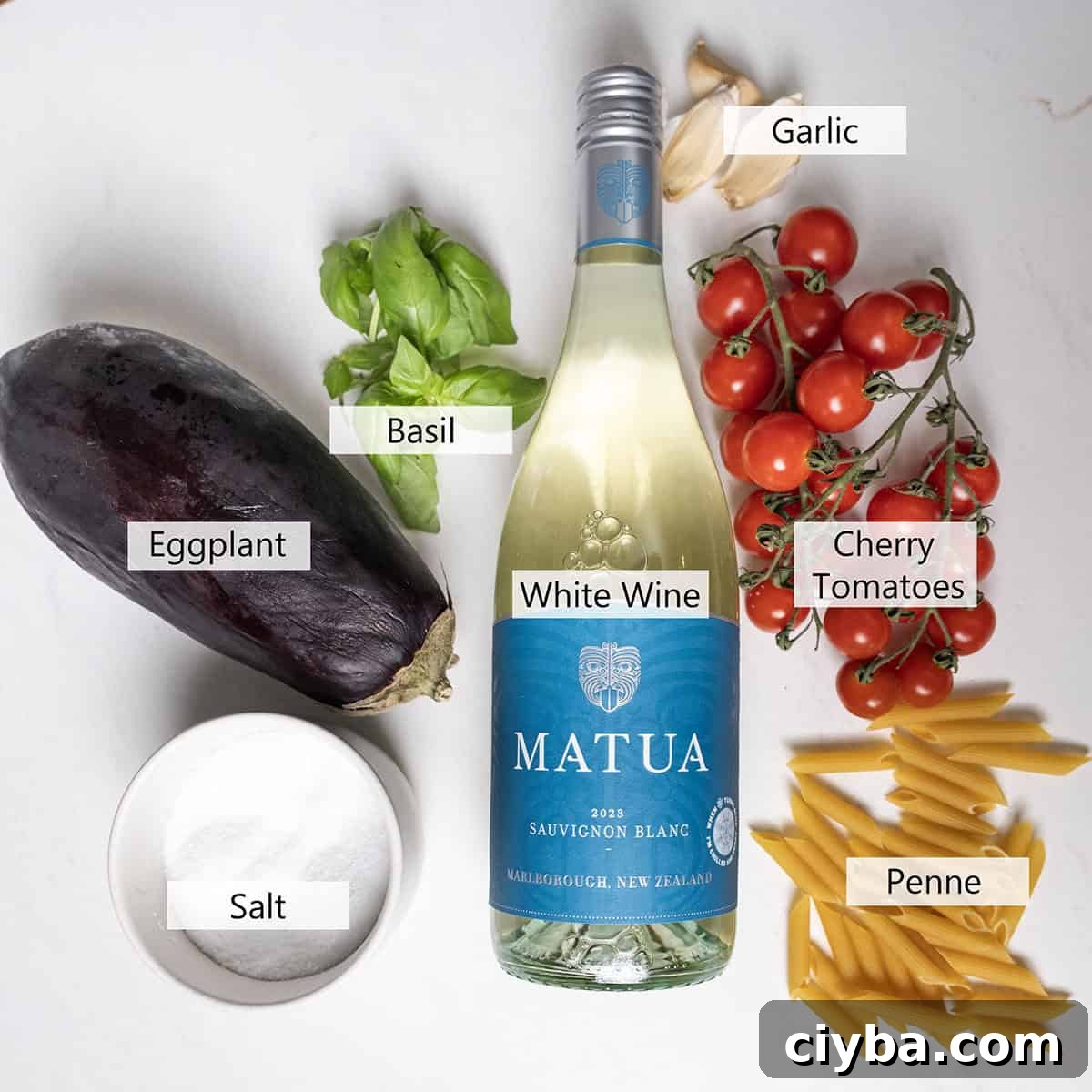 Ingredients for the recipe.