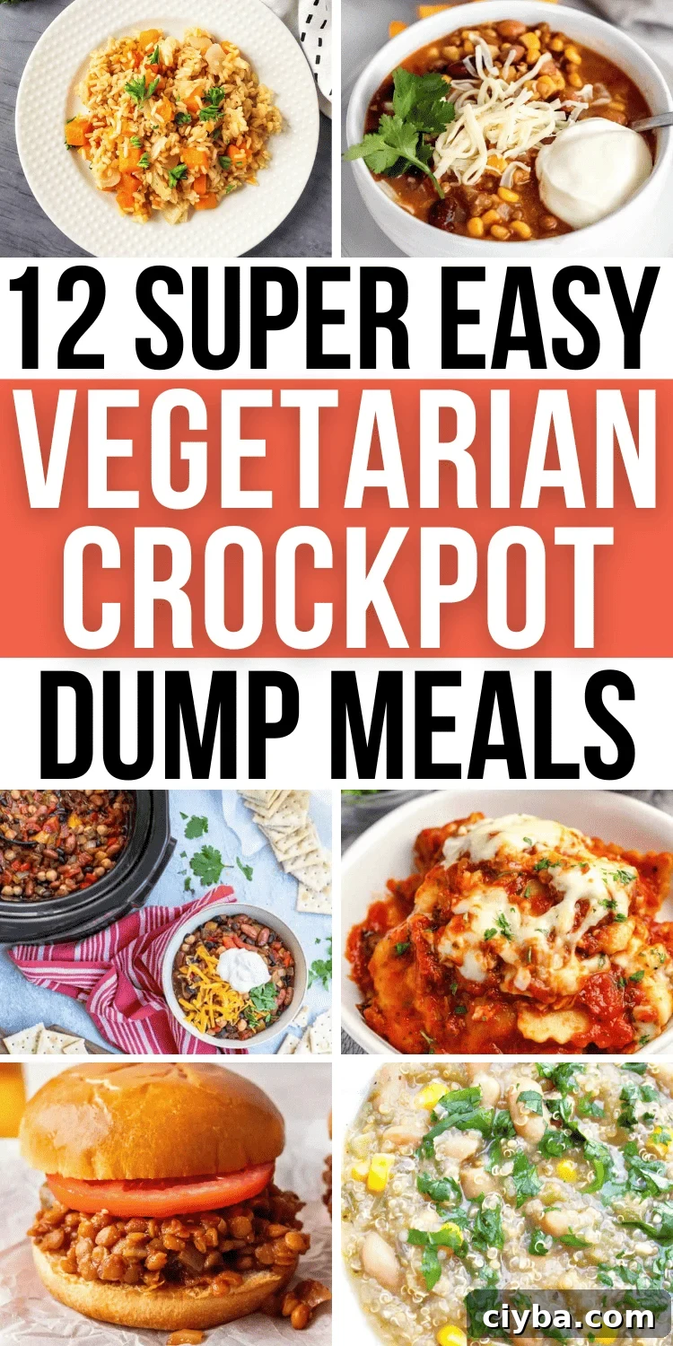 Meatless crockpot meals dump dinners