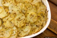 Dairy Free Scalloped Potatoes with Creamy Garlic Sauce