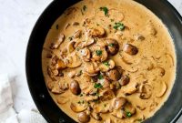 Creamy Mushroom Sauce for Pasta and Steak