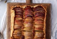 Honey Frangipane Apple Tart with Rustic Ombre Layers