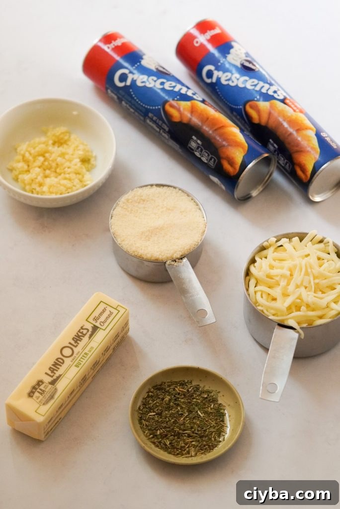 homemade garlic knot ingredients