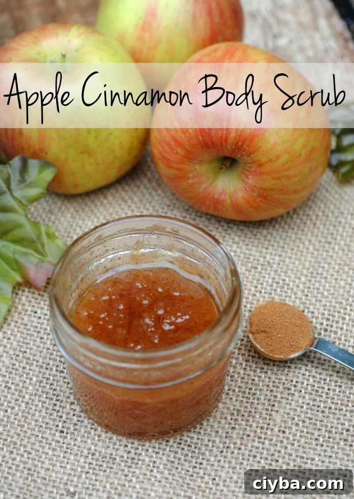 DIY Beauty Apple Cinnamon Body Scrub
