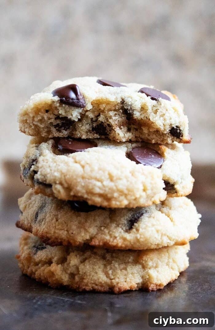 Keto Super Bowl Party Menu: Low-Carb Game Day Recipes 48 stack of keto chocolate chip cookies
