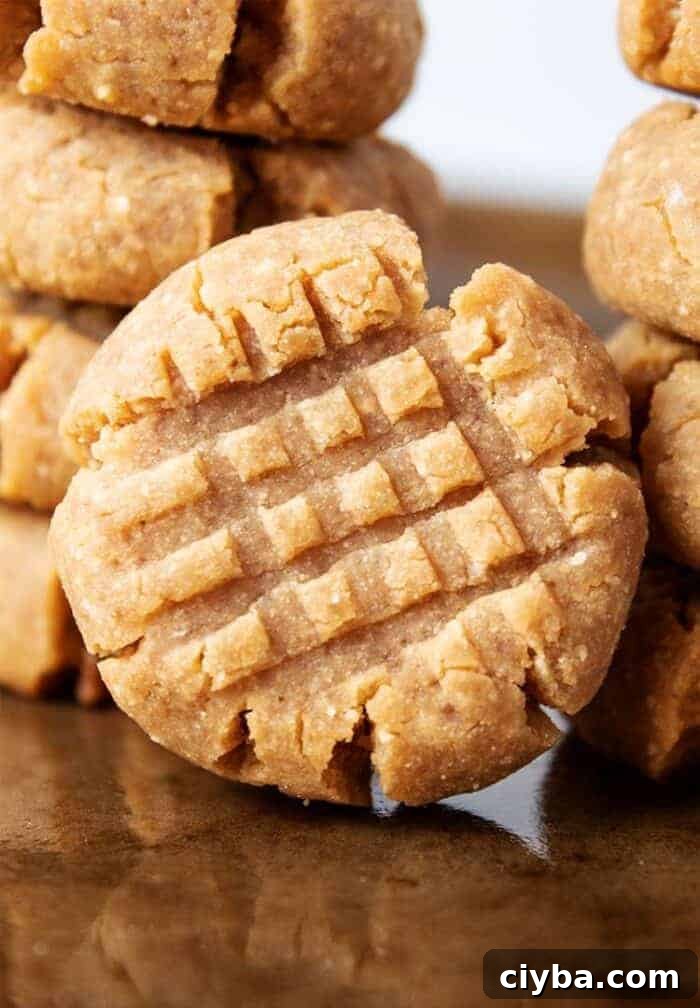 Keto Super Bowl Party Menu: Low-Carb Game Day Recipes 50 stack of keto peanut butter cookies on cookie sheet