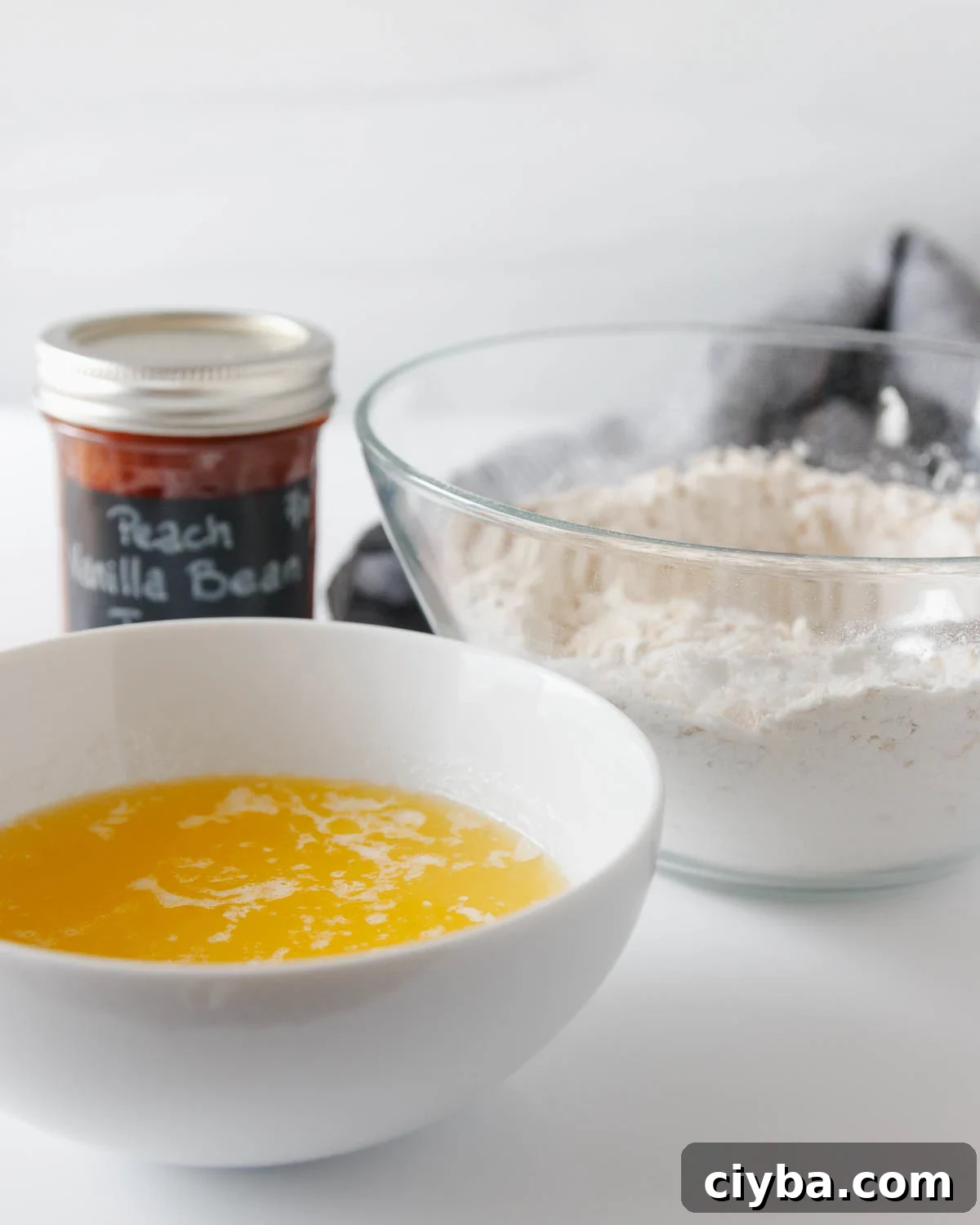 Coconut Peach Crumb Bars Recipe 5 prepared crumb bar crust ingredients