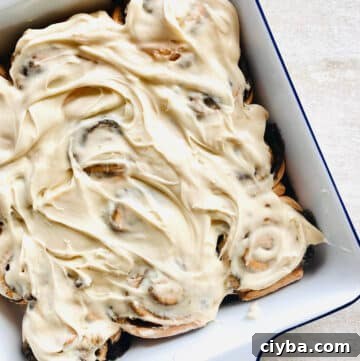 tiktok cinnamon rolls with heavy cream.