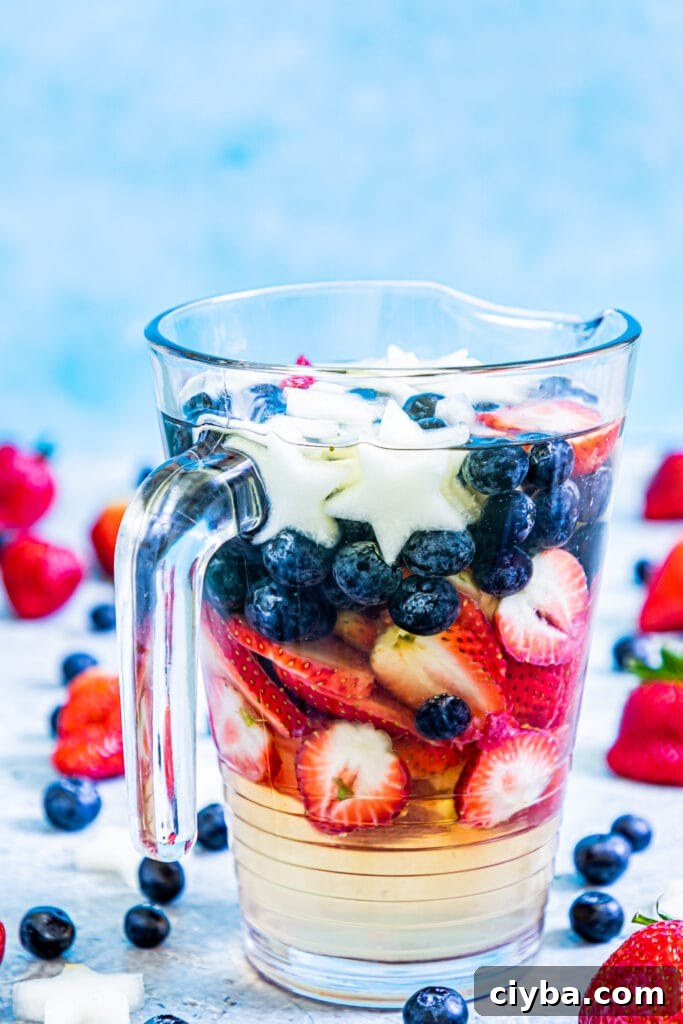 Patritotic Sangria recipe