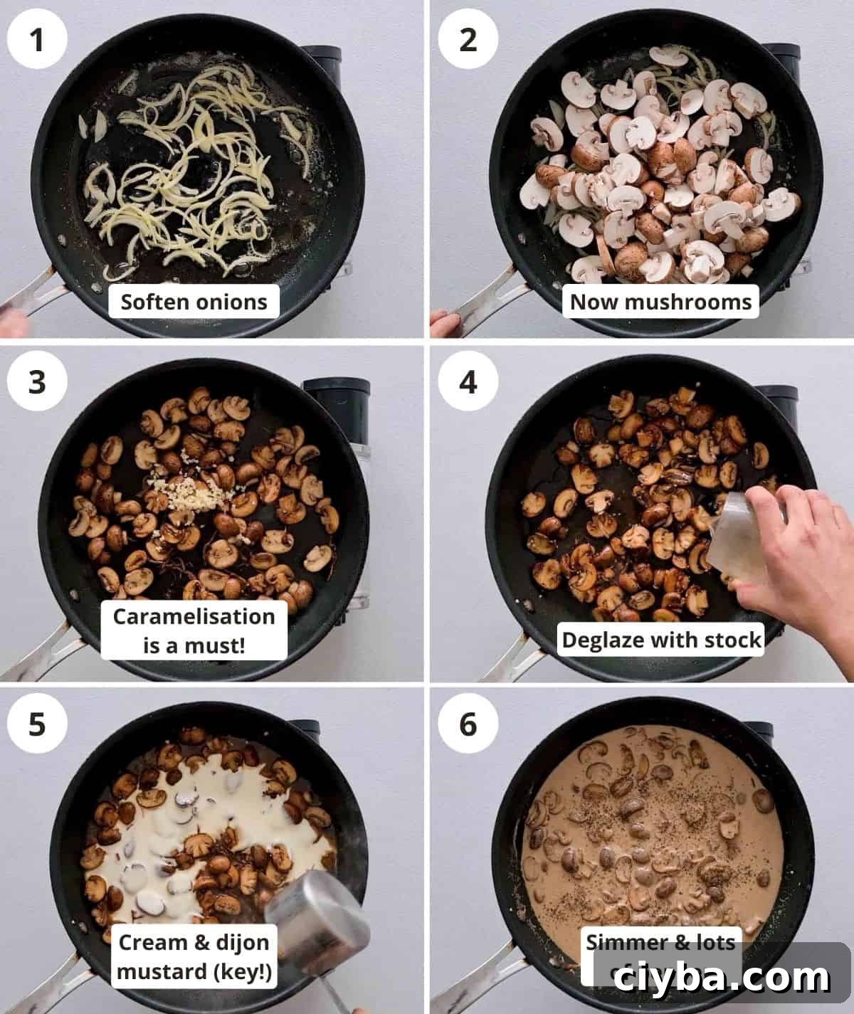 Step by step instructions for making this recipe with captions
