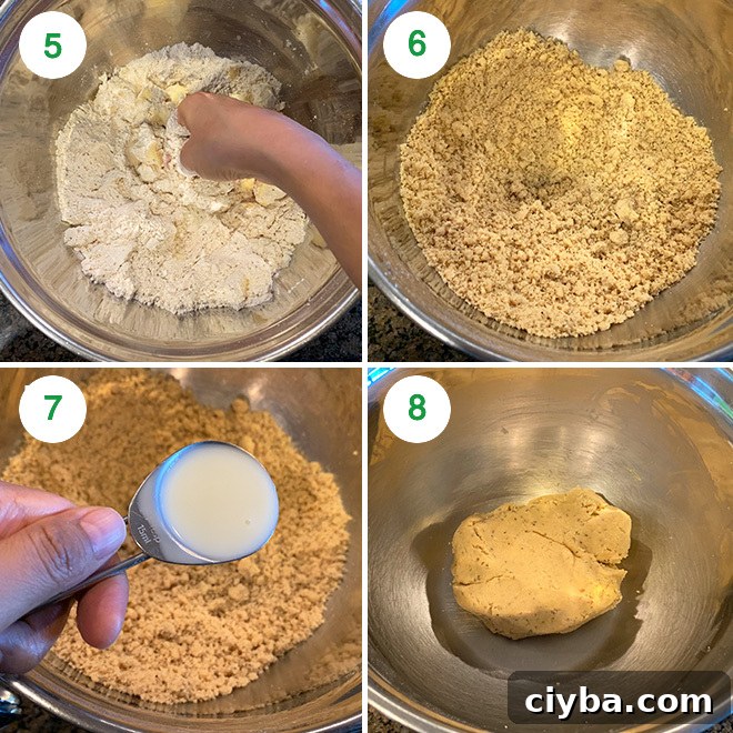 Savory Ajwain (Carom Seed) Cookies 4 step by step pictures of making ajwain cookies