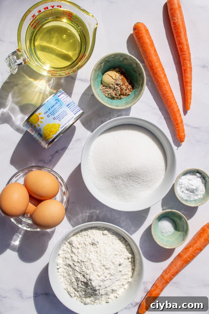 carrot cake ingredients