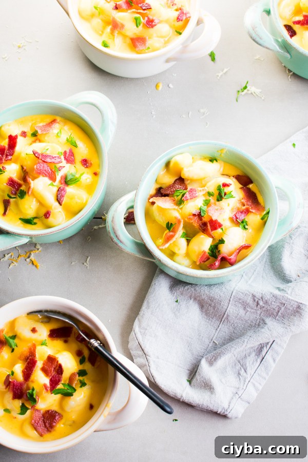 gnocchi bacon mac 'n cheese