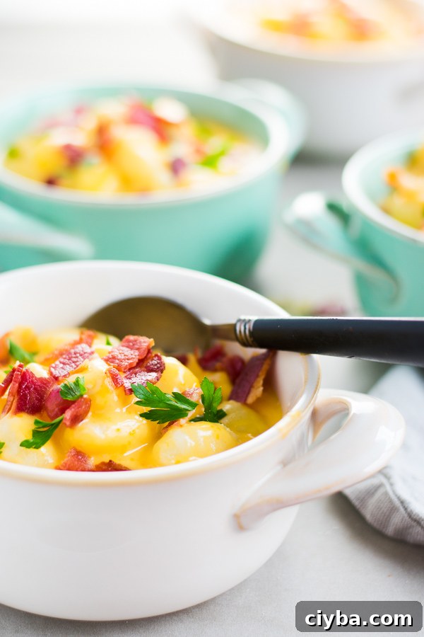 gnocchi bacon mac 'n cheese