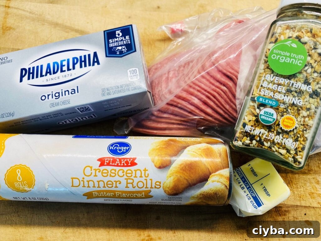 ingredients for the appetizer