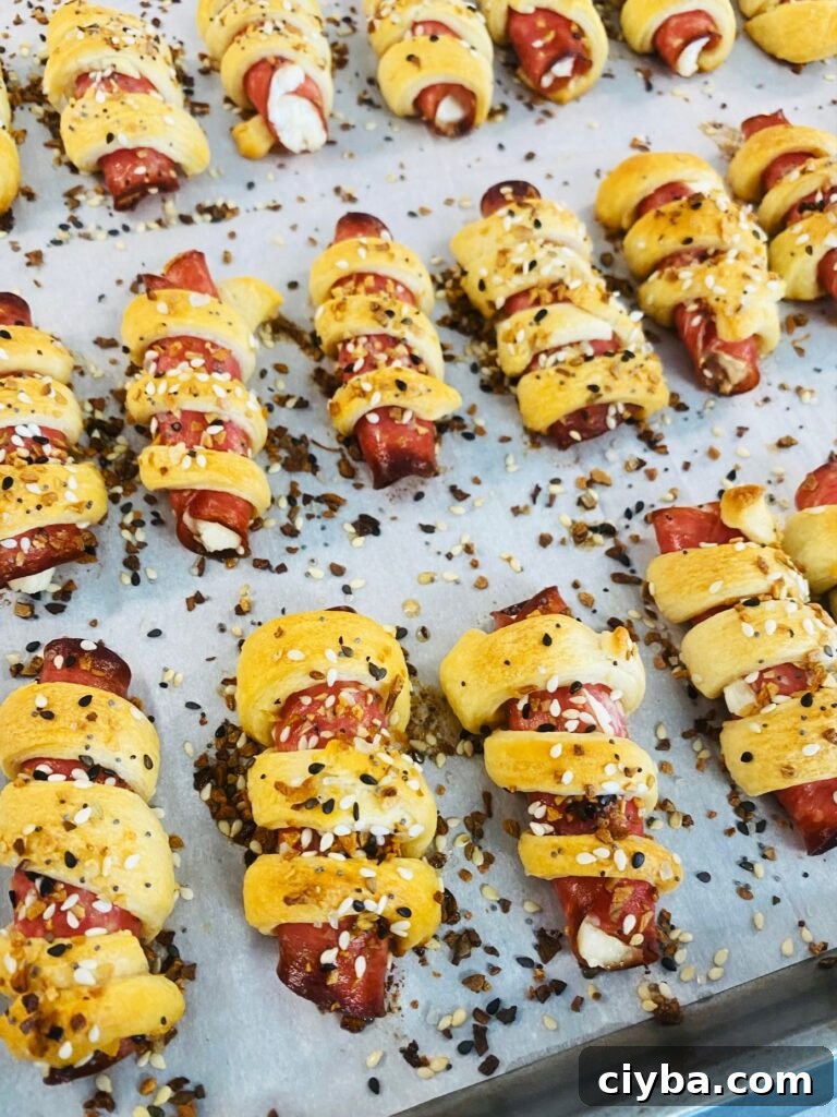 Crescent Wrapped Salami Rolls