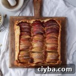 Rustic Apple Ombré Tart with Honey Frangipane