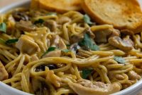Creamy Southern Chicken Tetrazzini Recipe