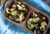 Crispy Air Fryer Brussels Sprouts with Buffalo Ranch Sauce