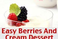 Cajun Pork and Beans with Berries and Cream Dessert