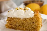Moist Lemon Pistachio Cake with Zesty Glaze