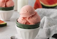 No-Churn Homemade Watermelon Ice Cream Recipe