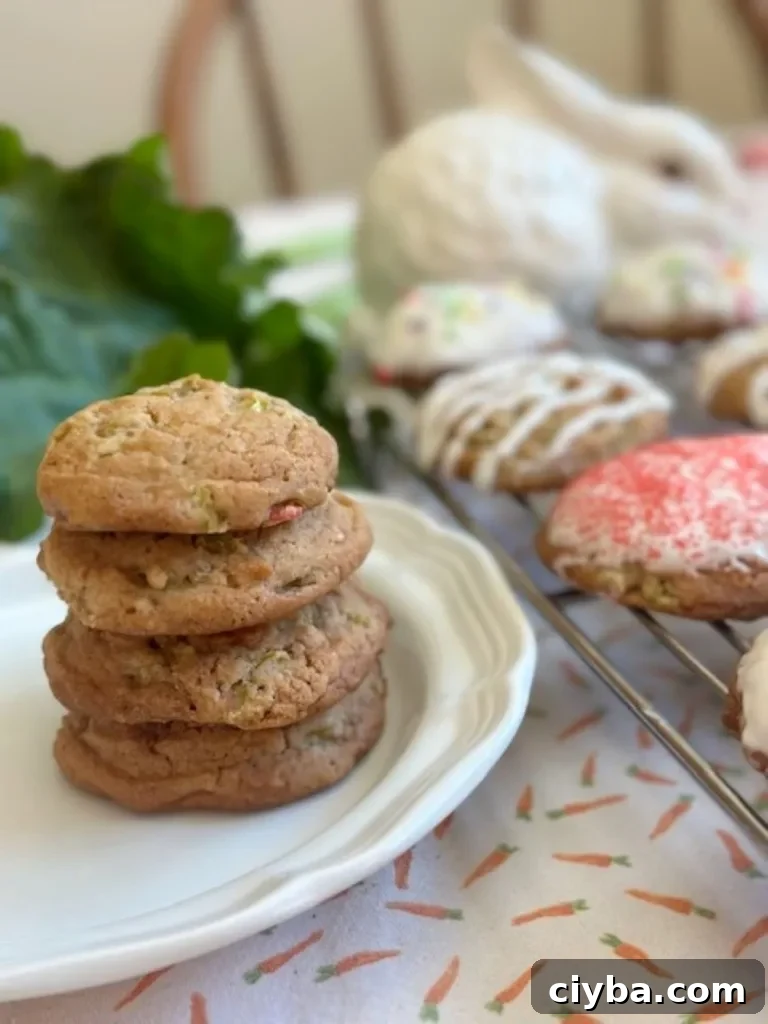 rhubarb cookies