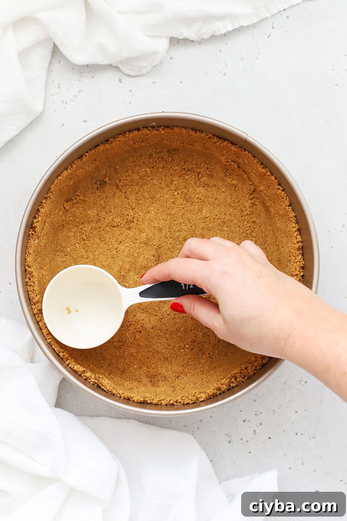 making gluten-free graham cracker crust for cheesecake