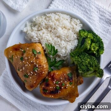 Honey Ginger Chicken Thighs