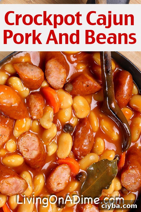 Crockpot Cajun Pork And Beans Recipe