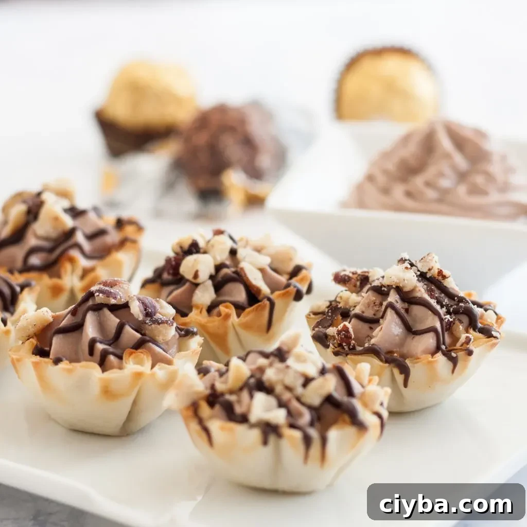 Mini cannoli cups