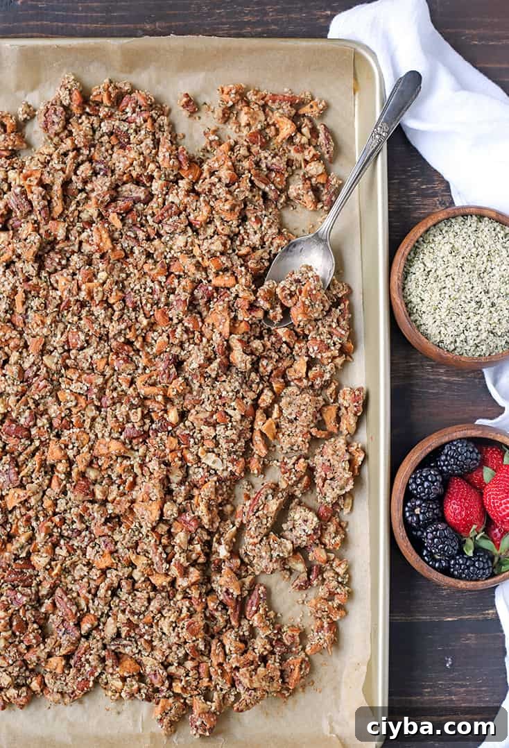Bowl of Paleo Caramel Apple Granola