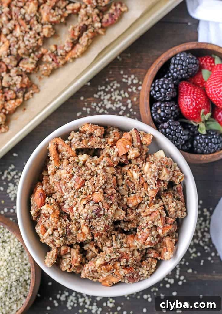 Nut-free option granola with seeds