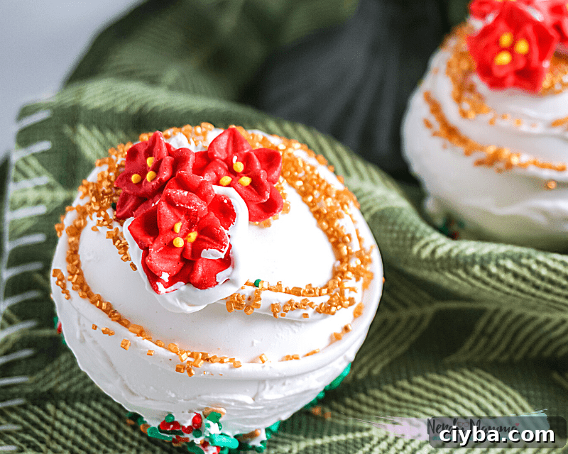 Poinsettia Hot Cocoa Bombs