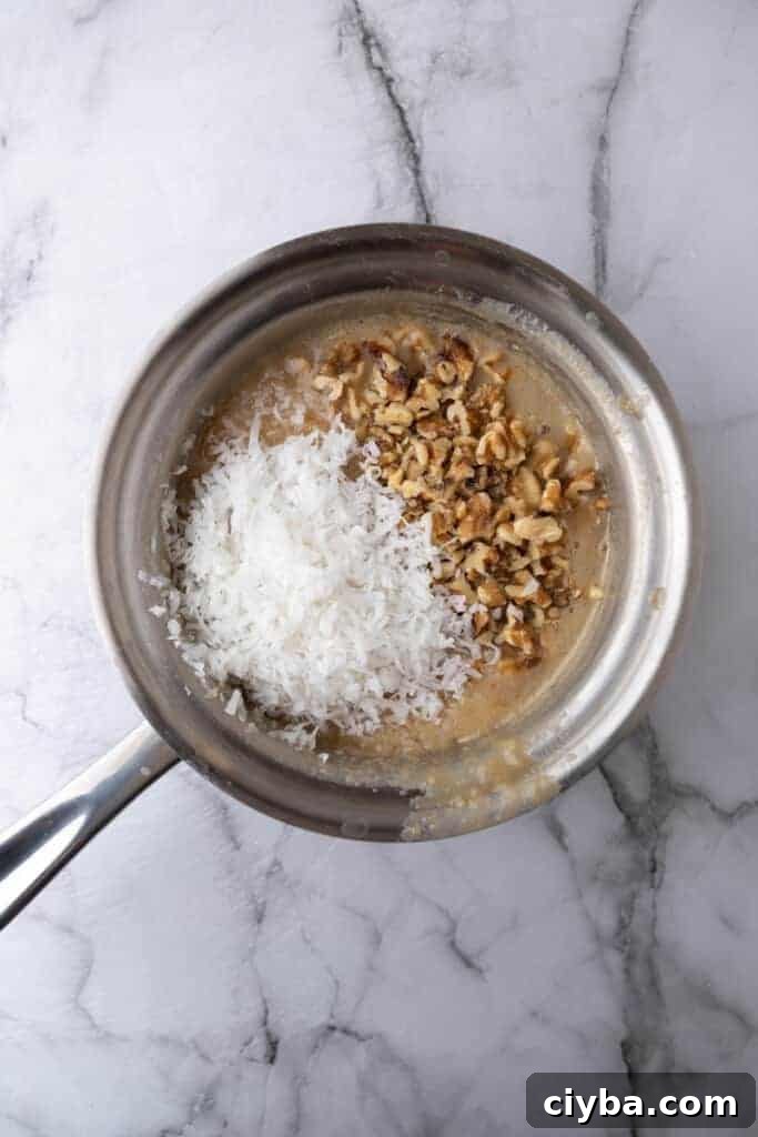 How to Make a Tornado Cake: Step-by-Step Recipe 9 topping ingredients in a pot