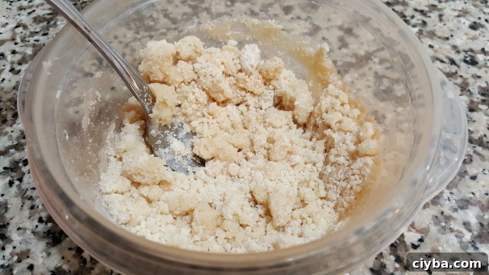 flour, salt and butter mixed until crumbly.