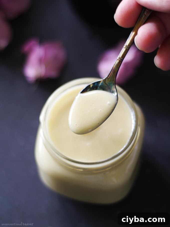 Sweetened Condensed Milk Substitute (Instant, Raw, and Free from: dairy, refined sugars, gluten & grains)